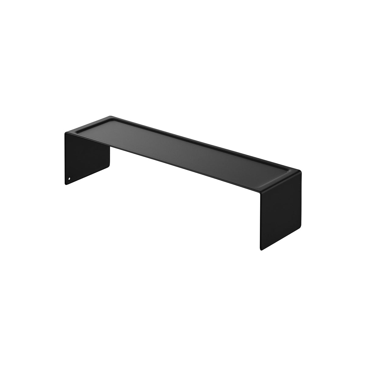 Yamazaki Tower U-Shaped Basin Rack, 30 cm, Compact U-Shaped Steel Rack 30 cm Wide for the Basin, with a Recessed Top Tray and a Lower Storage Slot, 30.3 x 8 x 7 cm and 440 g, White or Black