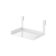 Yamazaki Tower Seasoning Rack for Glass Range Guard, Hook-On Steel Rack for Seasoning Jars that Fits a Fixed Glass Range Guard, Induction Cooktops Only, 18.5 x 13.3 x 9.1 cm and 300 g, White or Black