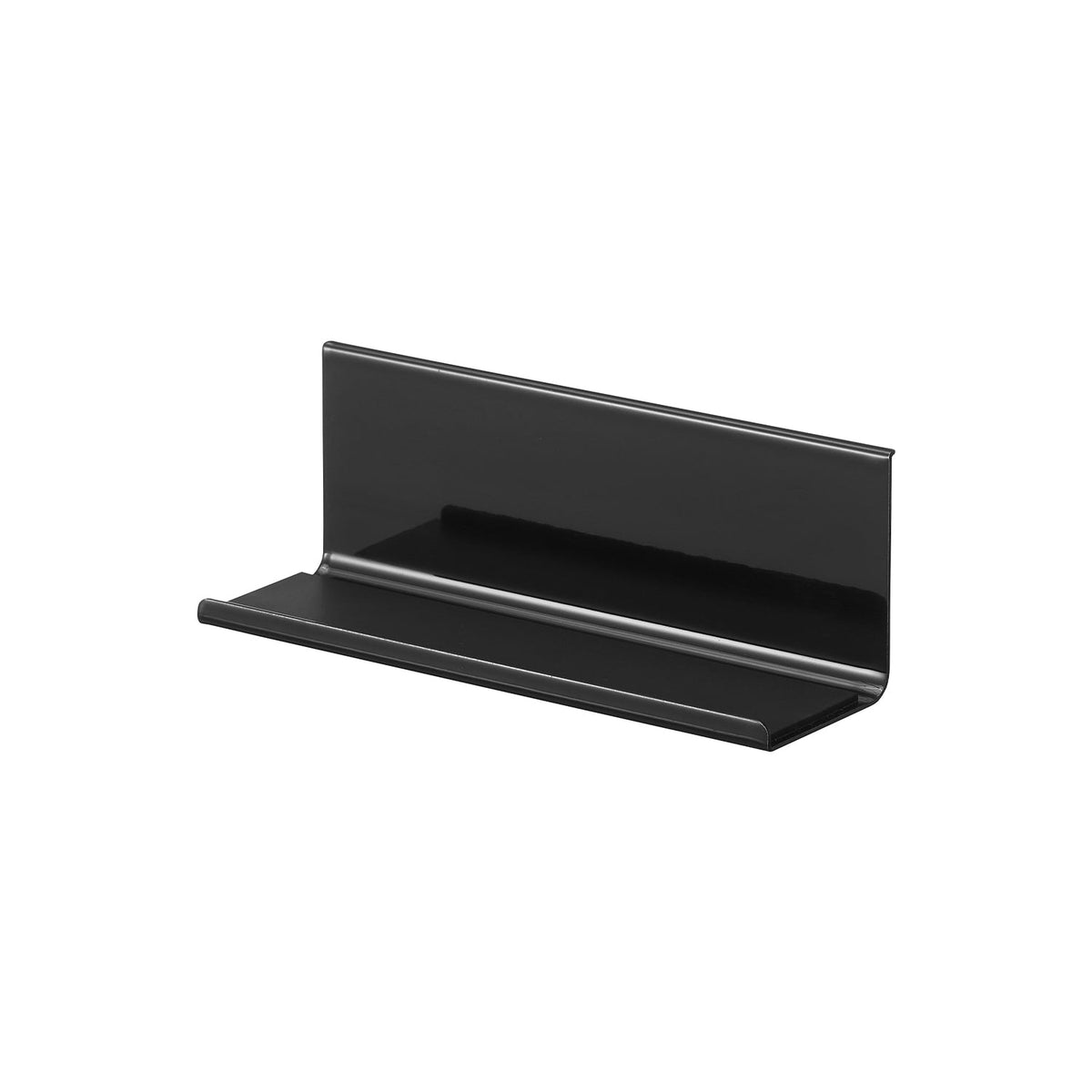 Yamazaki Tower Magnetic Tablet Stand, Magnetic Shelf Stand that Sticks to a Steel Kitchen Panel and Holds a Tablet for Recipes or Videos in the Bath, 14 x 4.5 x 5 cm and 400 g, White or Black