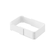 Yamazaki Tower Expandable Freezer Wrap Rice Guide, Expandable Frame that Measures and Shapes Rice into Even Squares for Freezing in Plastic Wrap, Dishwasher Safe, 8.9-12.9 x 8.2 x 3.3 cm in use and 35 g, White or Black