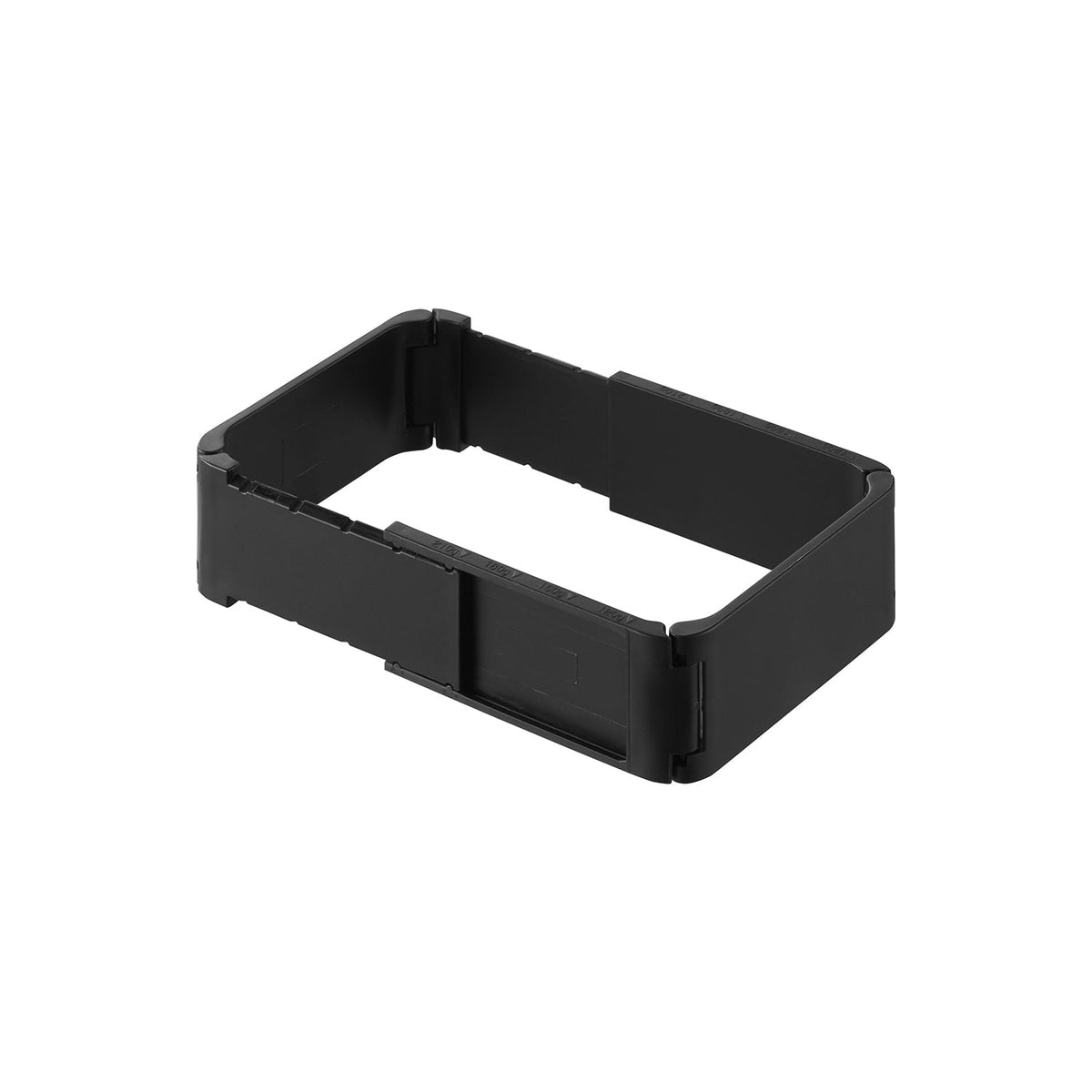 Yamazaki Tower Expandable Freezer Wrap Rice Guide, Expandable Frame that Measures and Shapes Rice into Even Squares for Freezing in Plastic Wrap, Dishwasher Safe, 8.9-12.9 x 8.2 x 3.3 cm in use and 35 g, White or Black