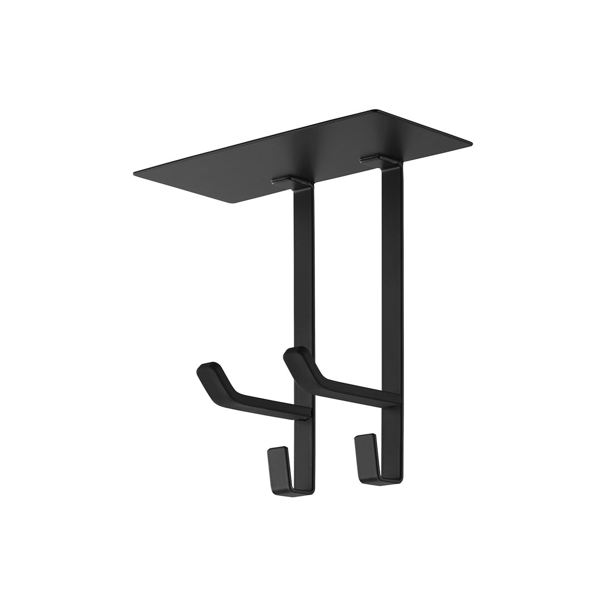 Yamazaki Tower Magnet Hair Dryer Holder for Under a Washroom Cabinet, Steel Holder on a Magnet Sheet for Hair Dryers and Cords, 18.1 x 8.1 x 17.7 cm and 600 g, White or Black