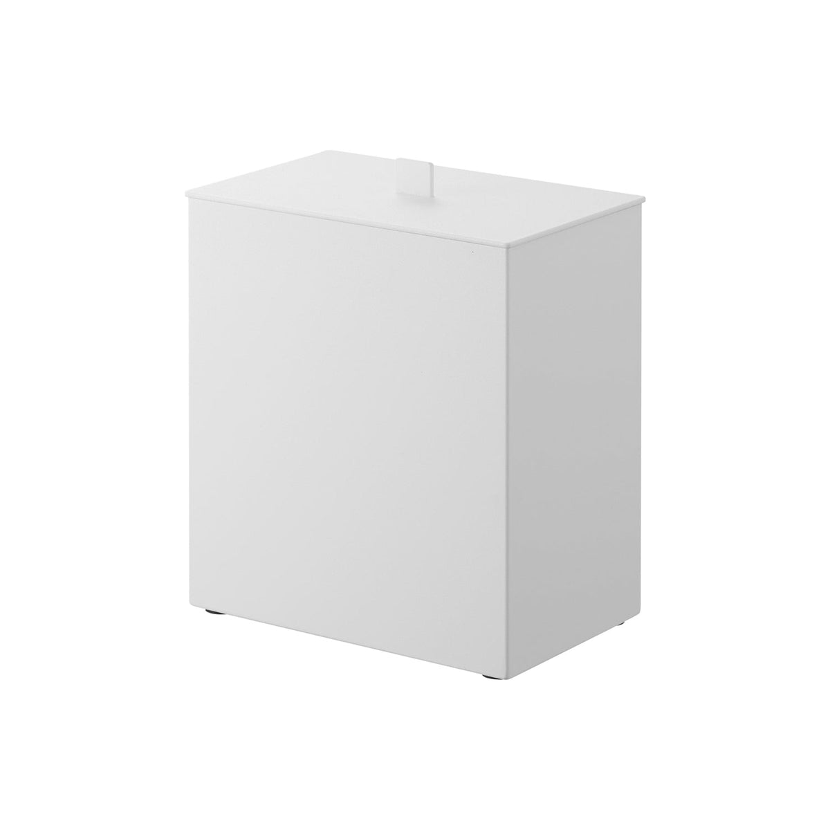 Yamazaki Tower Toilet Pot with Inner Box, Steel Sanitary Waste Pot with a 1.8 L Inner Box and Lid, 17.2 x 10.7 x 20 cm and 1420 g, White or Black