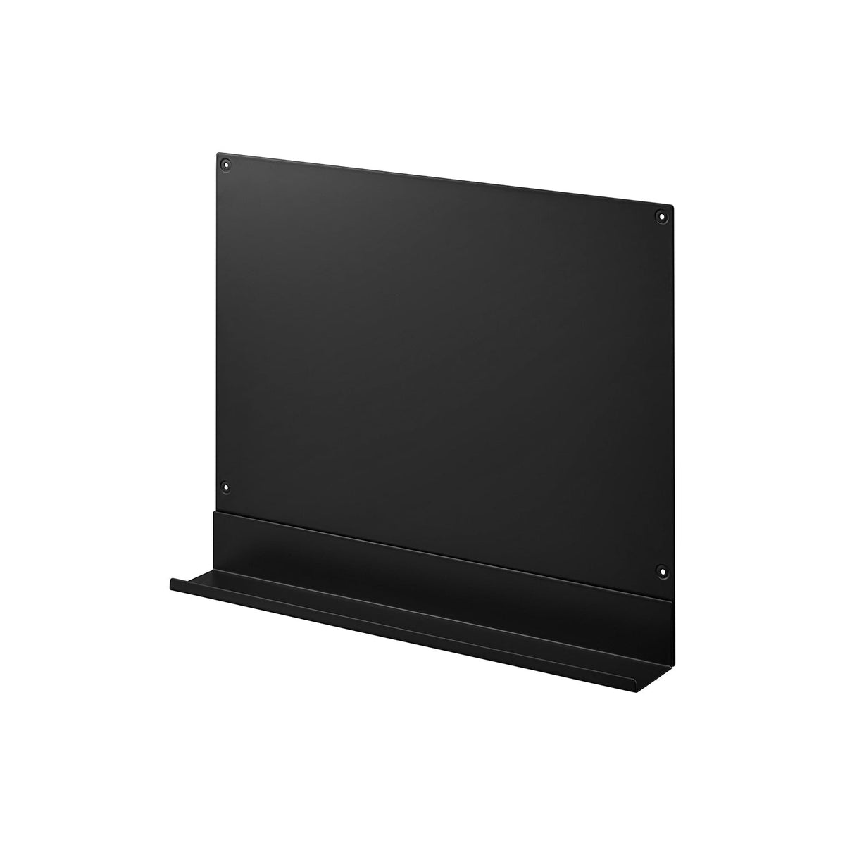 Yamazaki Tower Washroom Side Steel Panel with Tray, Wall Panel for Magnet Holders and Hooks, with a Tray, 42 x 6.4 x 35 cm and 1650 g, White or Black