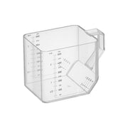 Yamazaki Tower Two-Way Measuring Cup 500 mL, Measuring Cup that Reads 30 to 500 mL Upright and Tablespoons When Tilted, Dishwasher and Microwave Safe, 12.3 x 8.1 x 8.5 cm and 110 g, White or Black