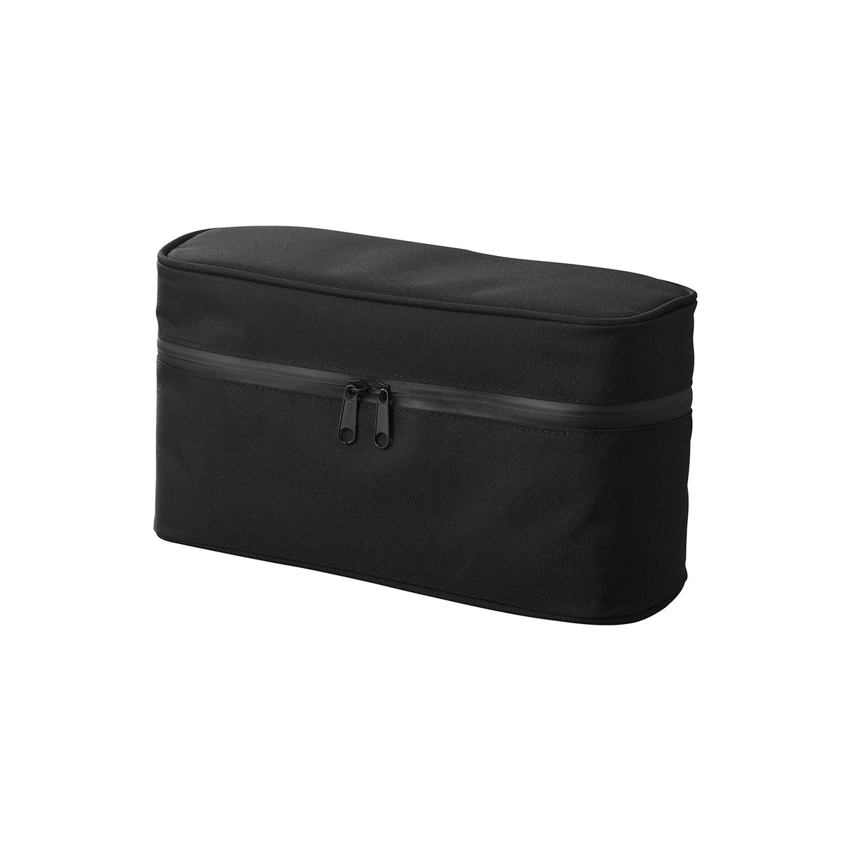 Yamazaki Tower Raincoat Storage Bag for Bicycles, Zipped Bag That Straps to a Bicycle Handlebar for a Raincoat, 28.5 x 11 x 15.5 cm and 175 g, Light Grey or Black