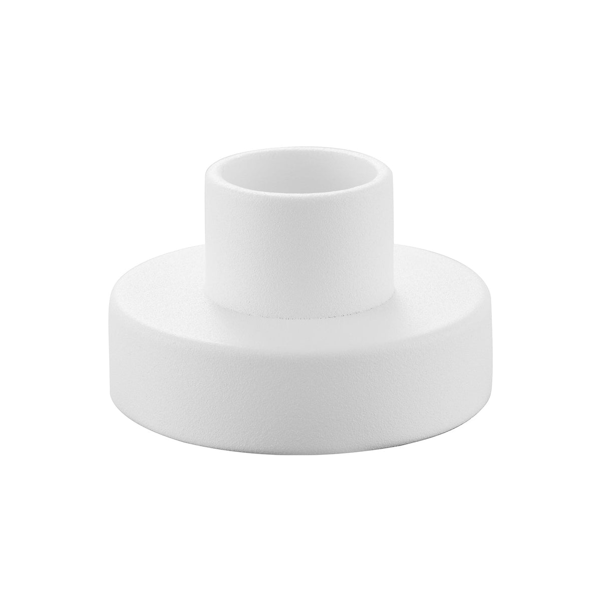 Yamazaki Tower Steel Candle Stand, Weighted Steel Stand that Holds a Candle Upright for the Dining Table, Fits Candles up to 2 cm Across, 5.3 x 5.3 x 3.2 cm and 225 g, White or Black