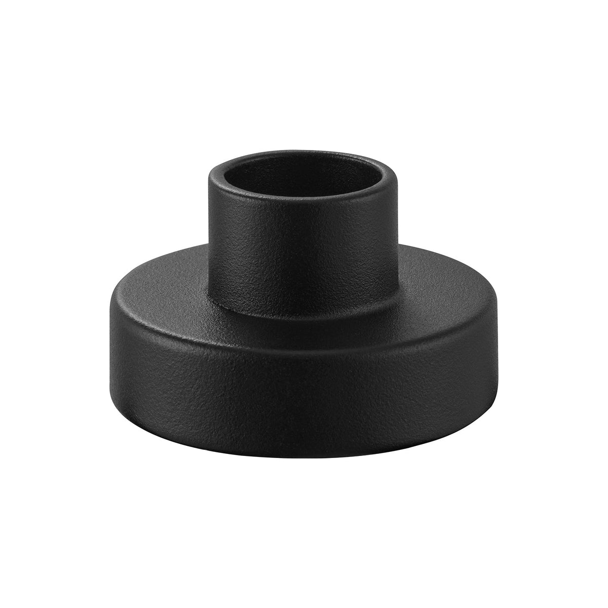 Yamazaki Tower Steel Candle Stand, Weighted Steel Stand that Holds a Candle Upright for the Dining Table, Fits Candles up to 2 cm Across, 5.3 x 5.3 x 3.2 cm and 225 g, White or Black