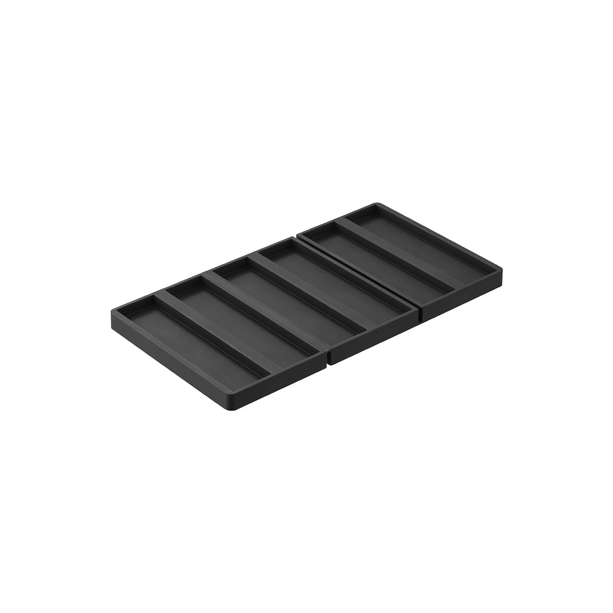 Yamazaki Tower Foldable Silicone Iron Mat, Foldable Silicone Mat that Opens Flat for Resting a Hot Iron and Folds Small to Store, Heat Resistant to 220 C, 13.6 x 25.3 x 1.3 cm in use and 185 g, White or Black