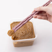 Nuatone Easy-Grip Cooking Chopsticks 27 cm with Spatula, Old Raspberry, 270 x 9 x 9 mm, about 30 g, Heat Resistant to 180 C