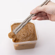 Nuatone Easy-Grip Cooking Chopsticks 27 cm with Spatula, Beige Gray, 270 x 9 x 9 mm, about 30 g, Heat Resistant to 180 C
