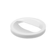 Yamazaki Tower Sink Drain Cover with Net Holder, Round Cover for a 14.5 cm Sink Drain that Hides the Waste and Holds a Drain Net on a Back Holder, Pull the Net Off with One Hand, Heat Resistant to 130 C, 14.4 x 14.4 x 3 cm and 50 g, White or Black