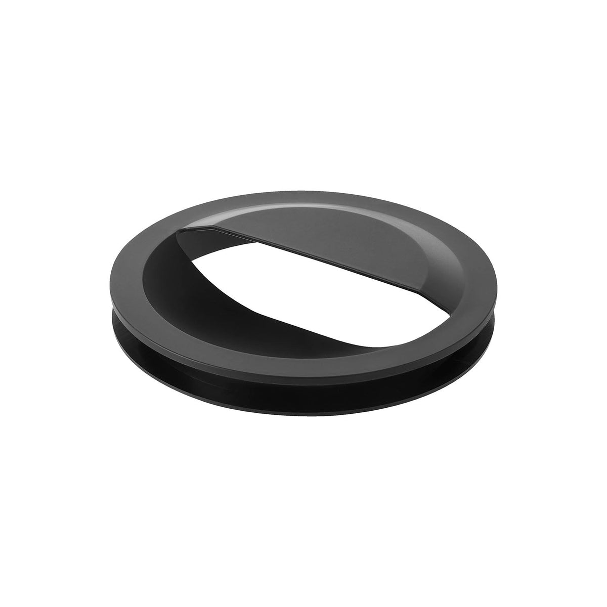 Yamazaki Tower Sink Drain Cover with Net Holder, Round Cover for a 14.5 cm Sink Drain that Hides the Waste and Holds a Drain Net on a Back Holder, Pull the Net Off with One Hand, Heat Resistant to 130 C, 14.4 x 14.4 x 3 cm and 50 g, White or Black