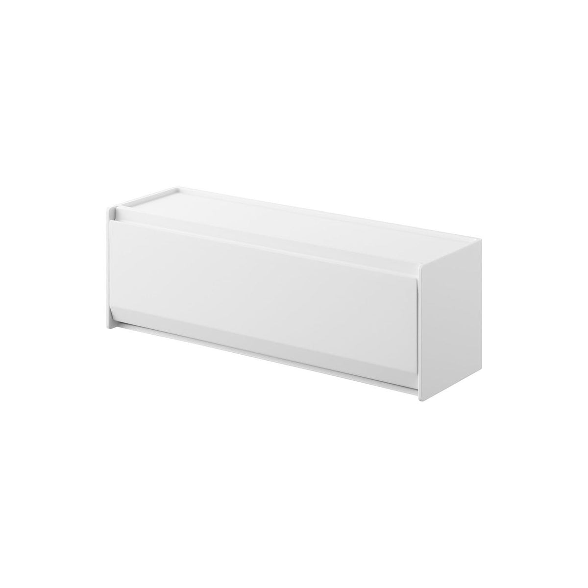 Yamazaki Tower Magnetic Masking Tape and Stationery Case, Magnetic Case that Holds Up to 16 Rolls of Masking Tape and Pens Out of Sight, 26 x 8 x 9 cm and 380 g, White or Black