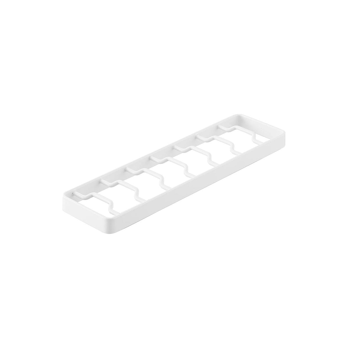 Yamazaki Tower Bowl Stand S, Steel Stand That Holds Bowls Upright So You Can Take One Out with One Hand, 7 bowls, 32 x 8.6 x 2.2 cm and 480 g, White or Black