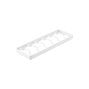 Yamazaki Tower Bowl Stand L, Steel Stand That Holds Large bowls such as donburi and salad bowls Upright So You Can Take One Out with One Hand, 6 large bowls, 32 x 11 x 2.5 cm and 520 g, White or Black