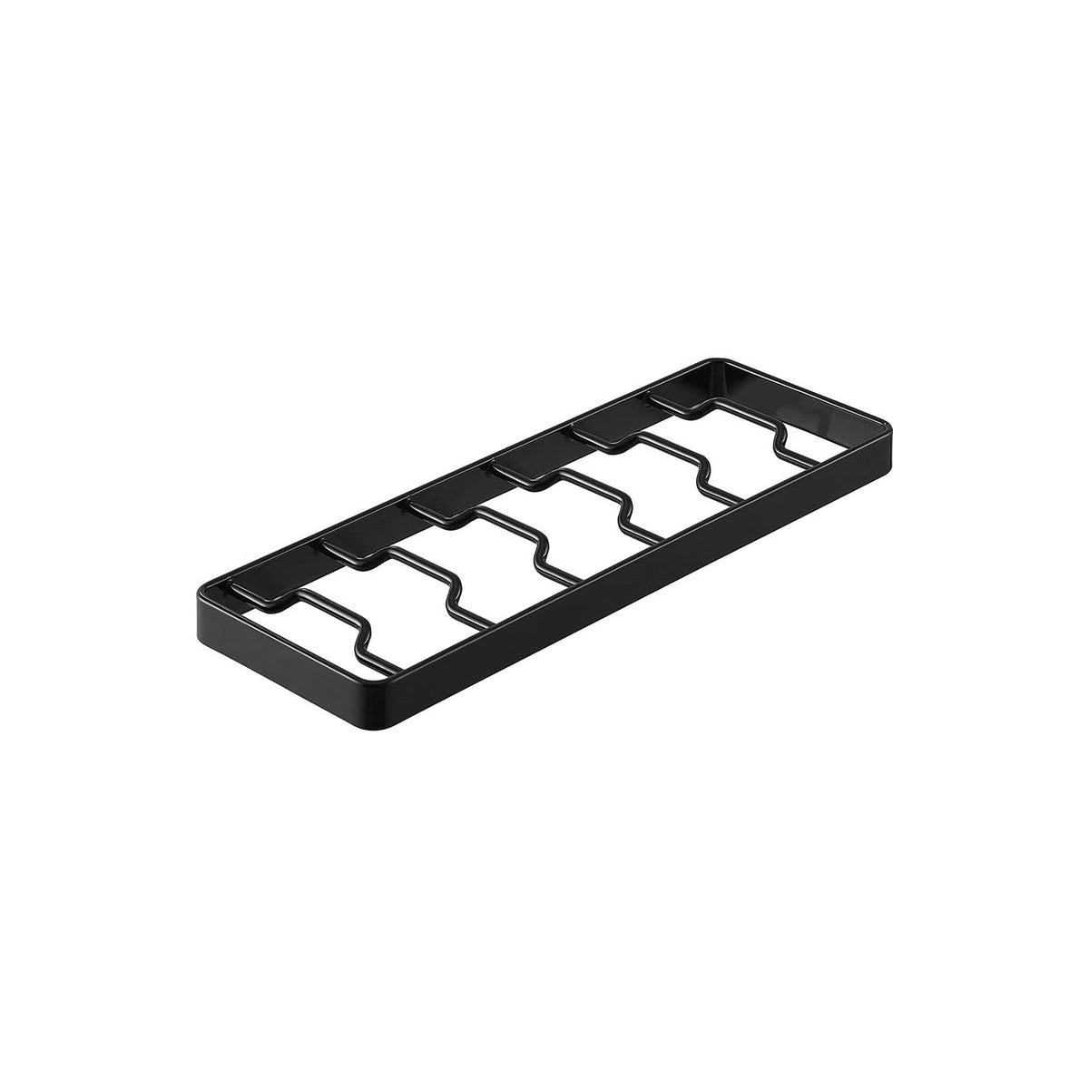 Yamazaki Tower Bowl Stand L, Steel Stand That Holds Large bowls such as donburi and salad bowls Upright So You Can Take One Out with One Hand, 6 large bowls, 32 x 11 x 2.5 cm and 520 g, White or Black