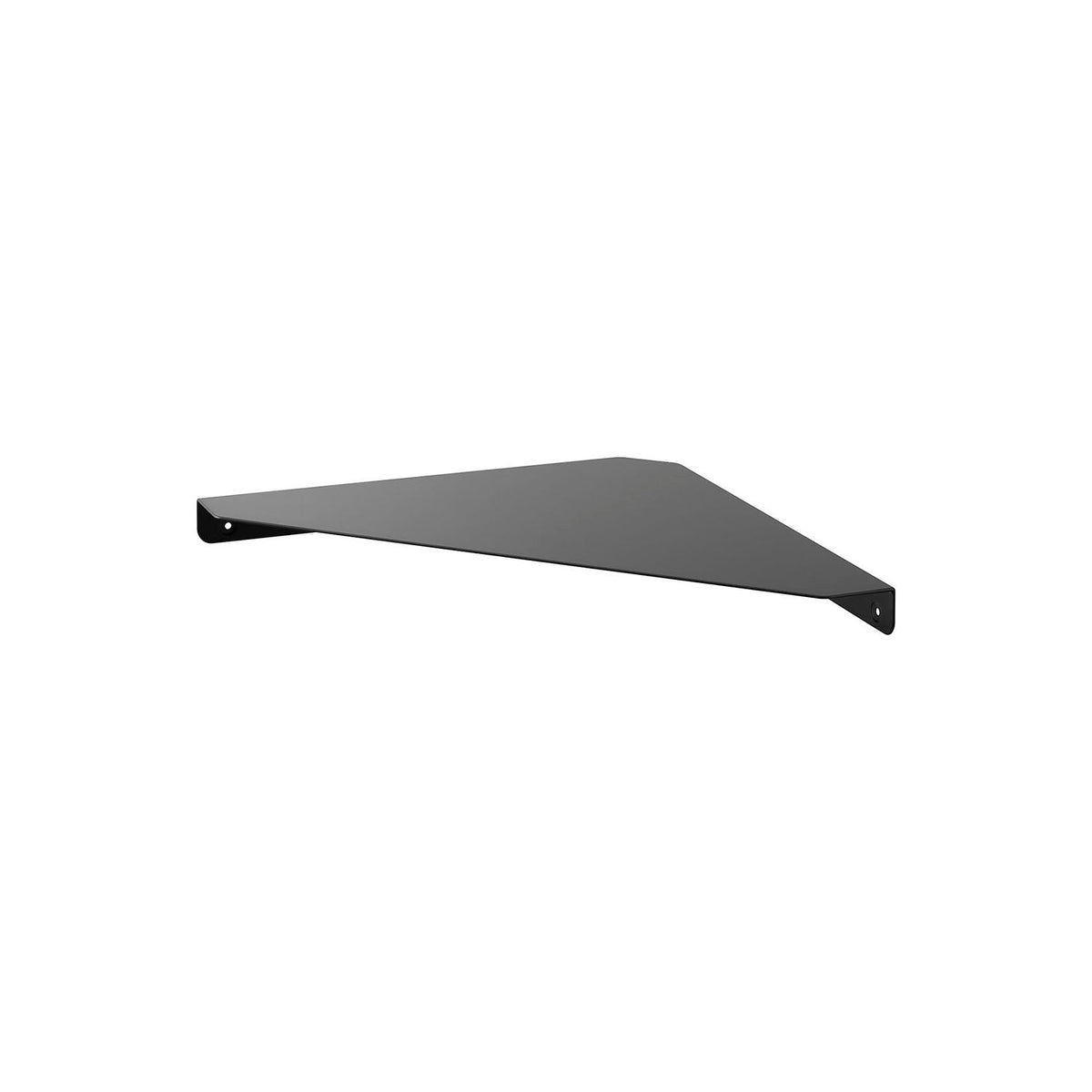 Yamazaki Tower Wall Corner Shelf, Large, Wide Steel Corner Shelf for Small Items or Display, Fixed with Pins or Screws, 32 x 32 x 3 cm and 830 g, White or Black