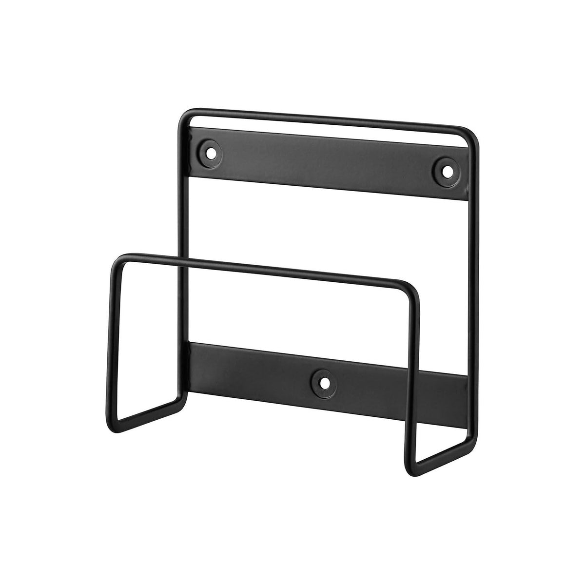 Yamazaki Tower Wall-Mounted Bathroom Scale Rack, Wall Rack That Floats a Bathroom Scale Up to 3.5 cm Thick Off the Floor, Body Only 5.4 cm Deep, Holds 2 kg, Plasterboard Pins Included, 13 x 5.4 x 12.2 cm and 160 g, White or Black