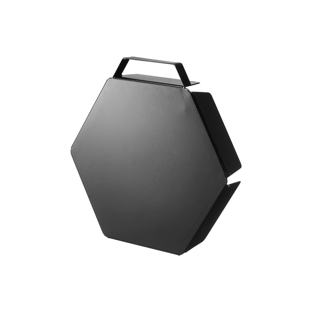 Yamazaki Tower Standing Burner Grate Cover, Steel Cover That Guards an Unused Burner Grate From Oil, Doubles as a Work Surface Holding 2 kg, Stands Up to Store, 21.8 x 21.7 x 4 cm and 530 g, White or Black