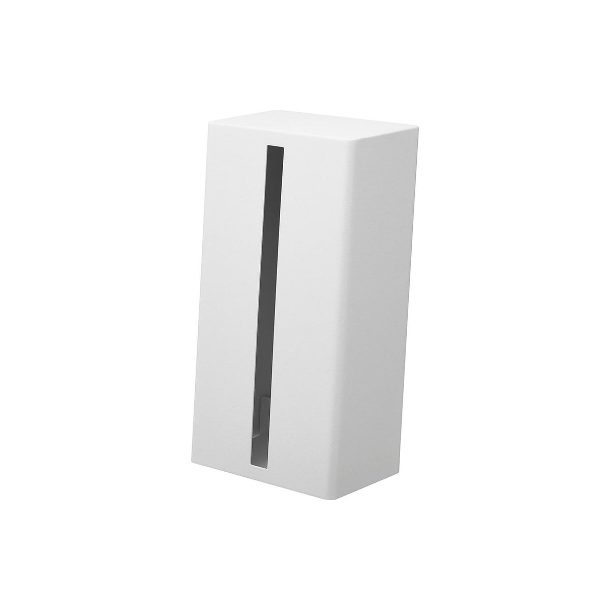 Yamazaki Tower Upright Tissue Stand, Upright Steel Stand for Box or Soft-Pack Tissue that Frees Counter Space, 12.6 x 9.7 x 23.7 cm and 900 g, White or Black