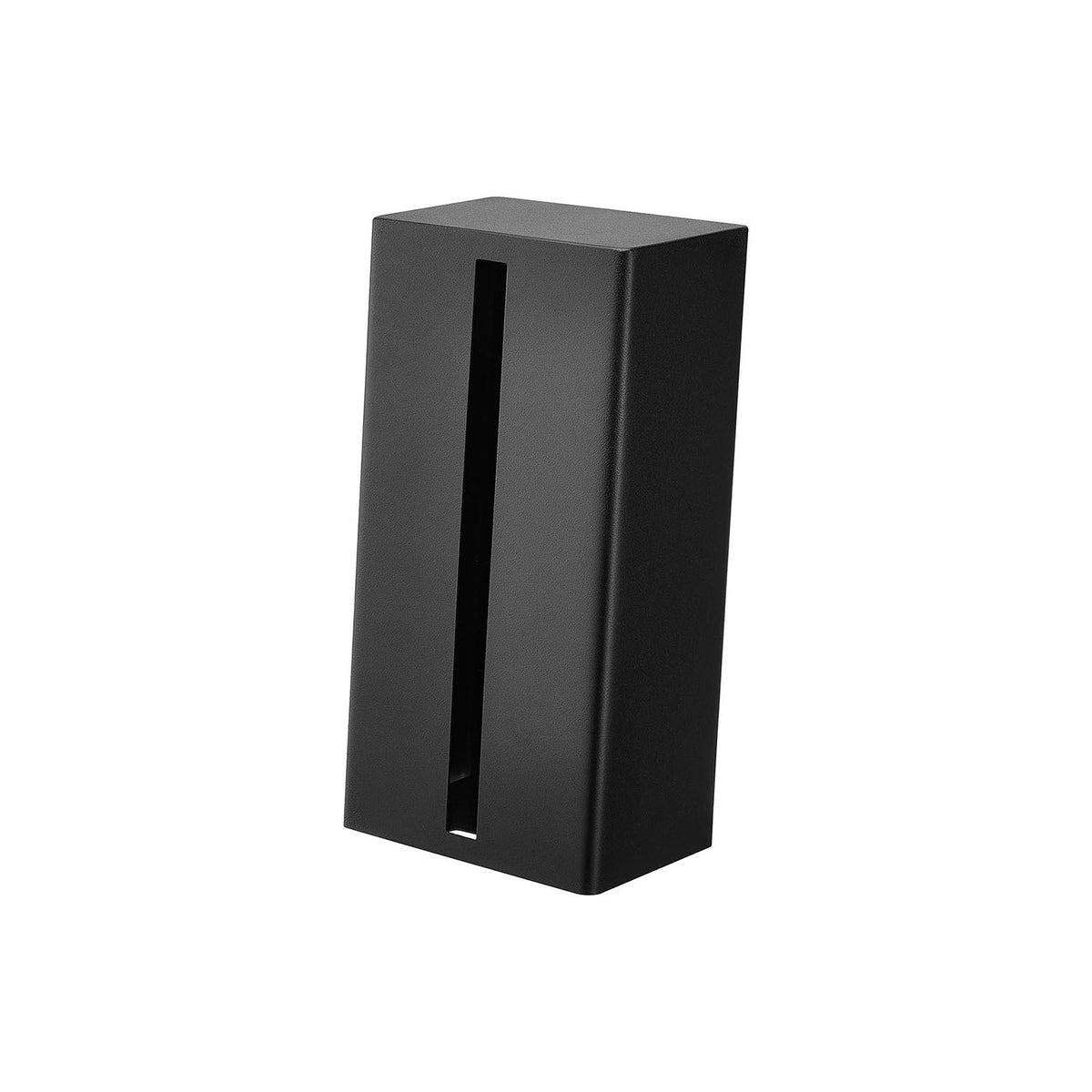 Yamazaki Tower Upright Tissue Stand, Upright Steel Stand for Box or Soft-Pack Tissue that Frees Counter Space, 12.6 x 9.7 x 23.7 cm and 900 g, White or Black