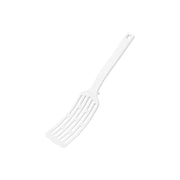 Yamazaki Tower Silicone-Handle Long Turner S, Compact Flexible Turner That Lifts and Turns Fish and Small Foods Whole Without Scratching Pans, Silicone Handle, Heat Resistant to 250 C, 5 x 4 x 24 cm and 25 g, White or Black