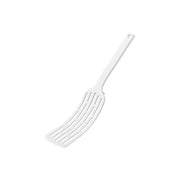 Yamazaki Tower Silicone-Handle Long Turner, Long Flexible Turner That Lifts and Turns Fish Whole Without Scratching Pans, Silicone Handle, Heat Resistant to 250 C, Dishwasher Safe, 6.5 x 5.5 x 30 cm and 40 g, White or Black