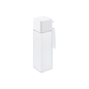 Yamazaki Tower Seasoning Bottle with Thumb-Press Lid, 500 mL, 500 mL Bottle for Oil or Soy Sauce with a Lid You Open and Pour with One Thumb, Drip-Resistant Spout, Lid and Seal Dishwasher Safe, 6.6 x 10 x 21.5 cm and 250 g, White or Black