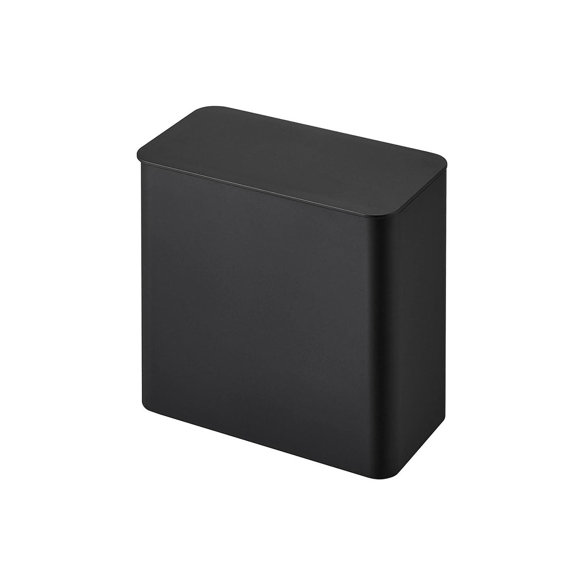 Yamazaki Tower Film-Hook Sealed Mini Trash Can, Small Sealed Bin that Sticks on a Sink Door, Fridge or Tile with a Film Hook, 1.8 L, 17 x 9.6 x 17.2 cm and 310 g, White or Black