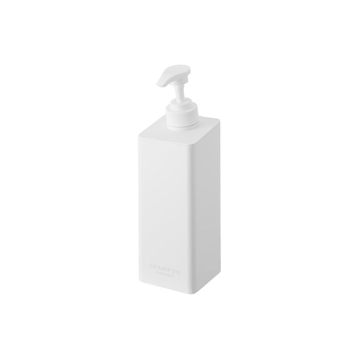 Yamazaki Tower Large-Dose Magnetic Dispenser, 500 mL Dispenser That Sticks to a Steel Wall and Pumps 3.6 cc a Push, 7 x 8 x 25 cm and 300 g, Shampoo White or Shampoo Black or Conditioner White or Conditioner Black or Body Soap White or Body Soap Black