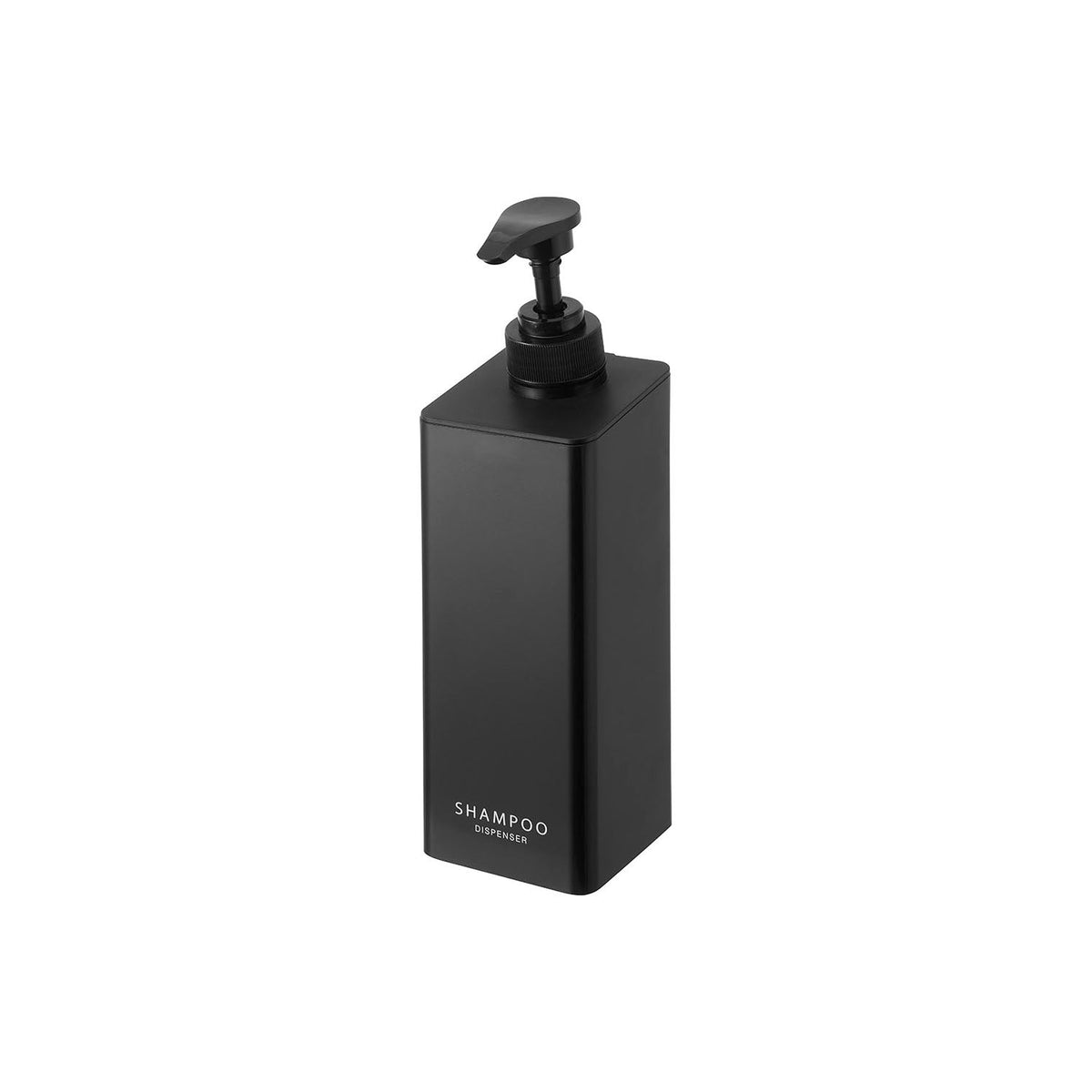 Yamazaki Tower Large-Dose Magnetic Dispenser, 500 mL Dispenser That Sticks to a Steel Wall and Pumps 3.6 cc a Push, 7 x 8 x 25 cm and 300 g, Shampoo White or Shampoo Black or Conditioner White or Conditioner Black or Body Soap White or Body Soap Black