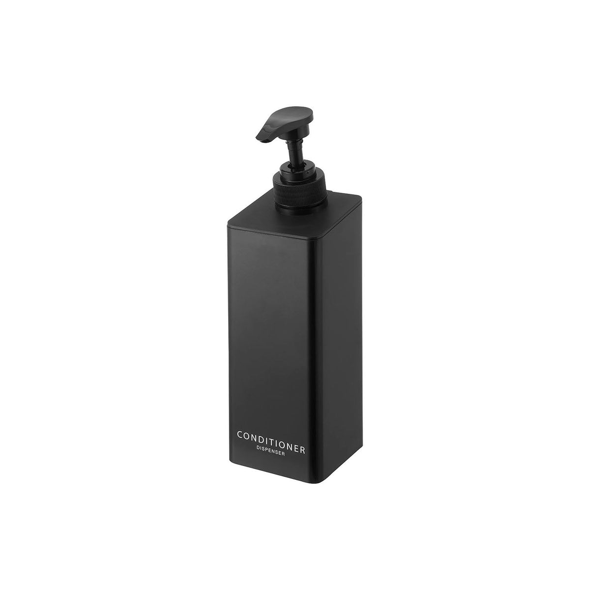 Yamazaki Tower Large-Dose Magnetic Dispenser, 500 mL Dispenser That Sticks to a Steel Wall and Pumps 3.6 cc a Push, 7 x 8 x 25 cm and 300 g, Shampoo White or Shampoo Black or Conditioner White or Conditioner Black or Body Soap White or Body Soap Black