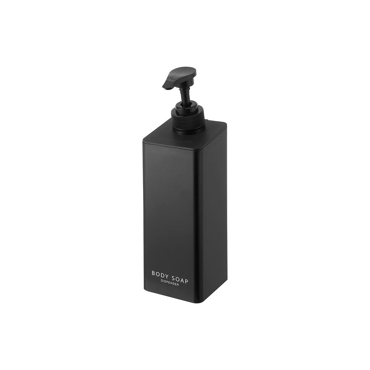Yamazaki Tower Large-Dose Magnetic Dispenser, 500 mL Dispenser That Sticks to a Steel Wall and Pumps 3.6 cc a Push, 7 x 8 x 25 cm and 300 g, Shampoo White or Shampoo Black or Conditioner White or Conditioner Black or Body Soap White or Body Soap Black