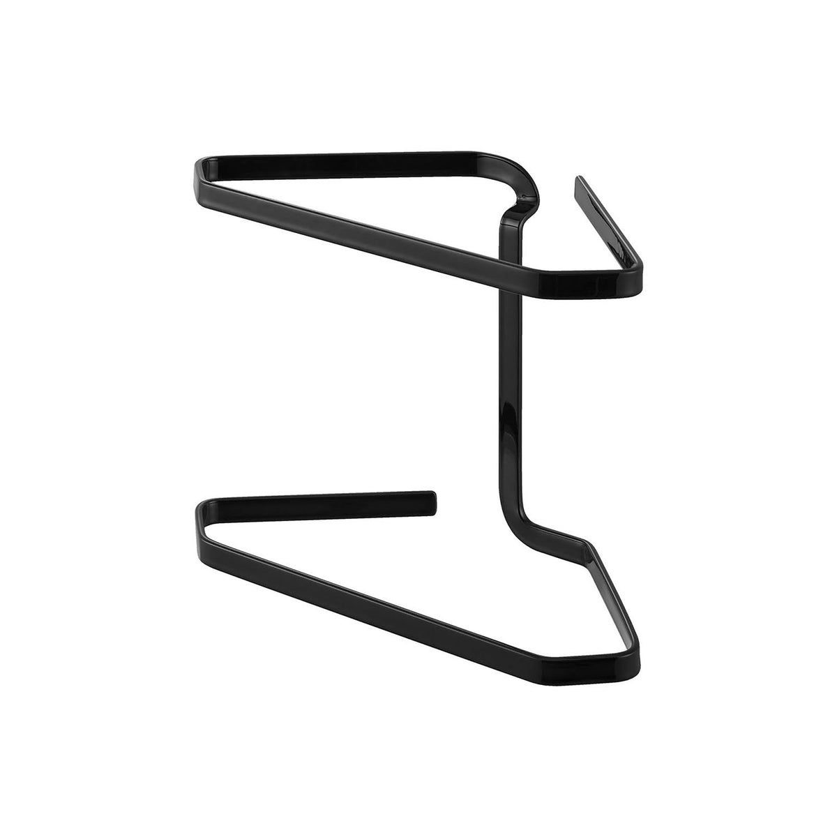 Yamazaki Tower Sink Corner Net Holder, Stainless Steel, Triangular Stainless Steel Frame That Holds a Drain Net or Poly Bag in a Sink Corner, Rust-Resistant, Simple to Wash, Four Cushions Included, 20.6 x 10.8 x 15 cm and 250 g, White or Black