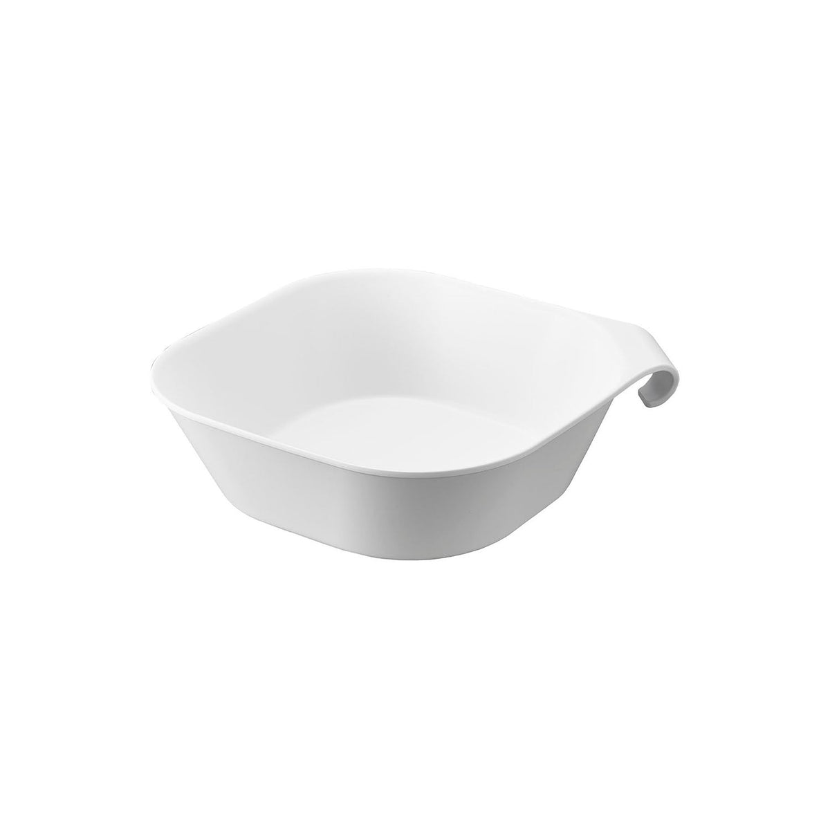 Yamazaki Tower Magnetic Hanging Wash Basin L 3.8 L, Large 3.8 L Wash Basin That Floats on a Magnetic Bathroom Wall or Hangs by Its Hook on a Bar or Pipe to Dry, Magnet Sealed in the Base, 34.5 x 32 x 8.8 cm and 350 g, White or Black