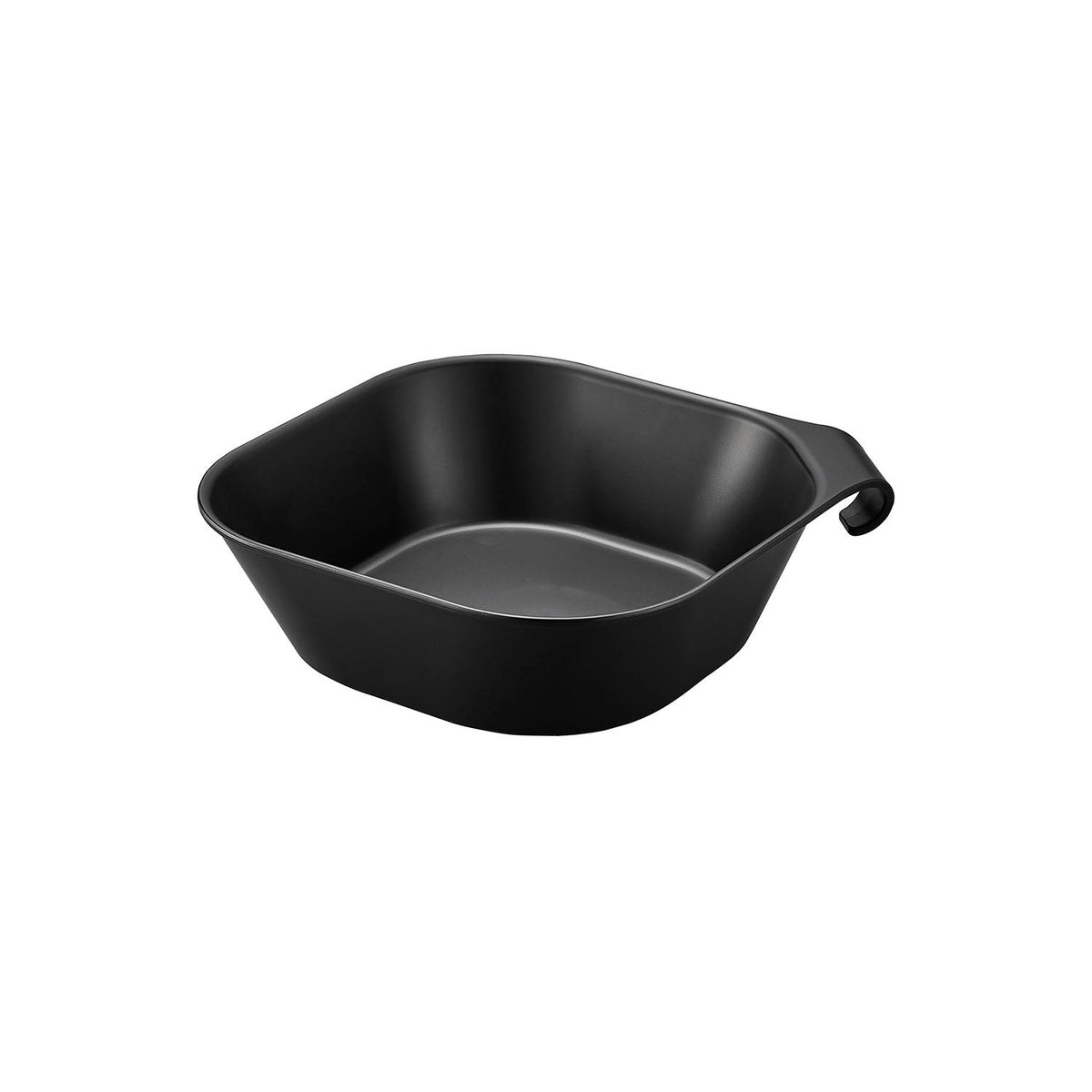 Yamazaki Tower Magnetic Hanging Wash Basin L 3.8 L, Large 3.8 L Wash Basin That Floats on a Magnetic Bathroom Wall or Hangs by Its Hook on a Bar or Pipe to Dry, Magnet Sealed in the Base, 34.5 x 32 x 8.8 cm and 350 g, White or Black