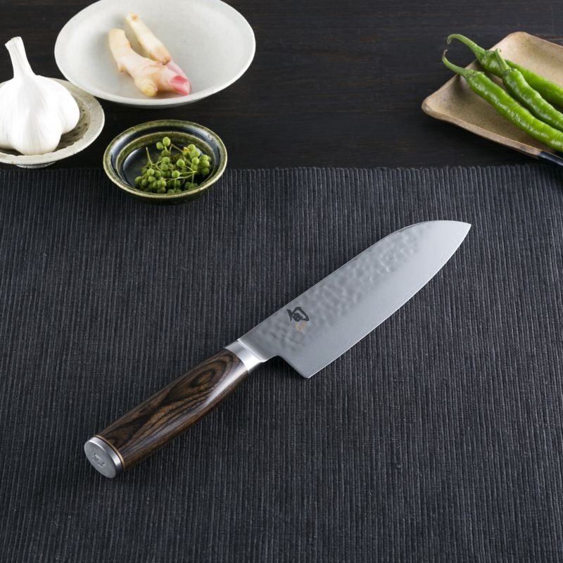 KAI Shun Premier 2-Knife Set Utility and Santoku, Shun Premier 2-Knife Set Utility and Santoku 314 x 49 x 22 mm, 212 g, Made in Japan, 31.4 x 4.9 x 2.2 cm and 212 g, Standard
