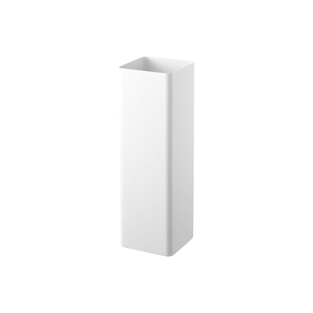 Yamazaki Smart Umbrella Stand Square, Tall 48 cm Steel Umbrella Stand That Holds 16 Umbrellas Steadily and Has a Removable Water Tray for Easy Cleaning, 15 cm Square, 15 x 15 x 48 cm and 2400 g, White or Black