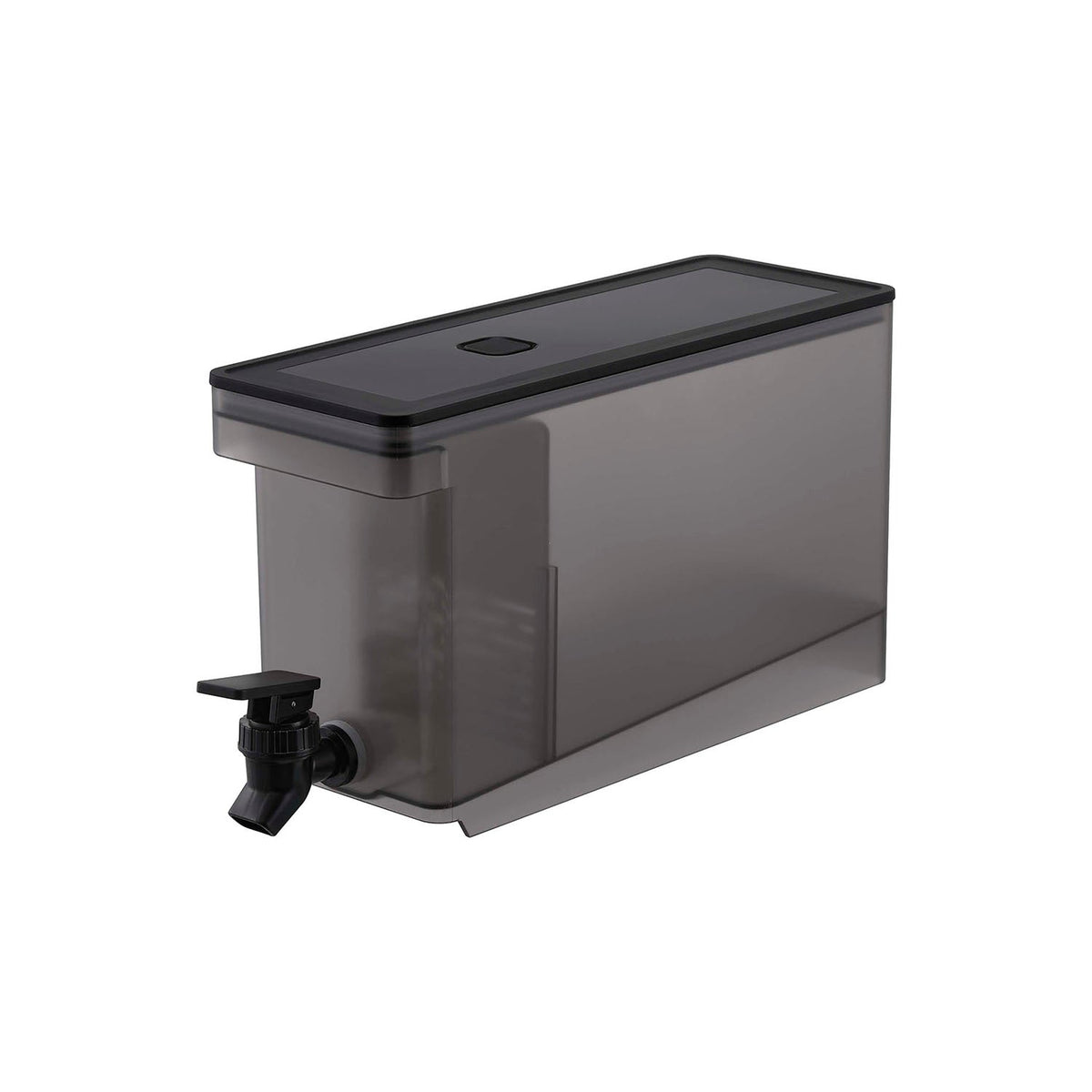 Yamazaki Tower Refrigerator Drink Server 2.8 L, Slim 2.8 L Cold Drink Server That Pours Straight From the Refrigerator and Locks the Lever Open, Divider Keeps Fruit and Tea Bags Off the Tap, Cold Drinks Only, 10 x 31.5 x 17 cm and 550 g, White or Black