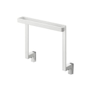 Yamazaki Tower Under-Sink Door Towel Hanger H15, Towel Hanger That Hooks Over a Sink Cabinet Door at 15 cm High So It Stays Below the Sink and Does Not Catch When the Drawer Opens, Doors 1.4 to 2.5 cm Thick, 20 x 9 x 19.5 cm and 320 g, White or Black