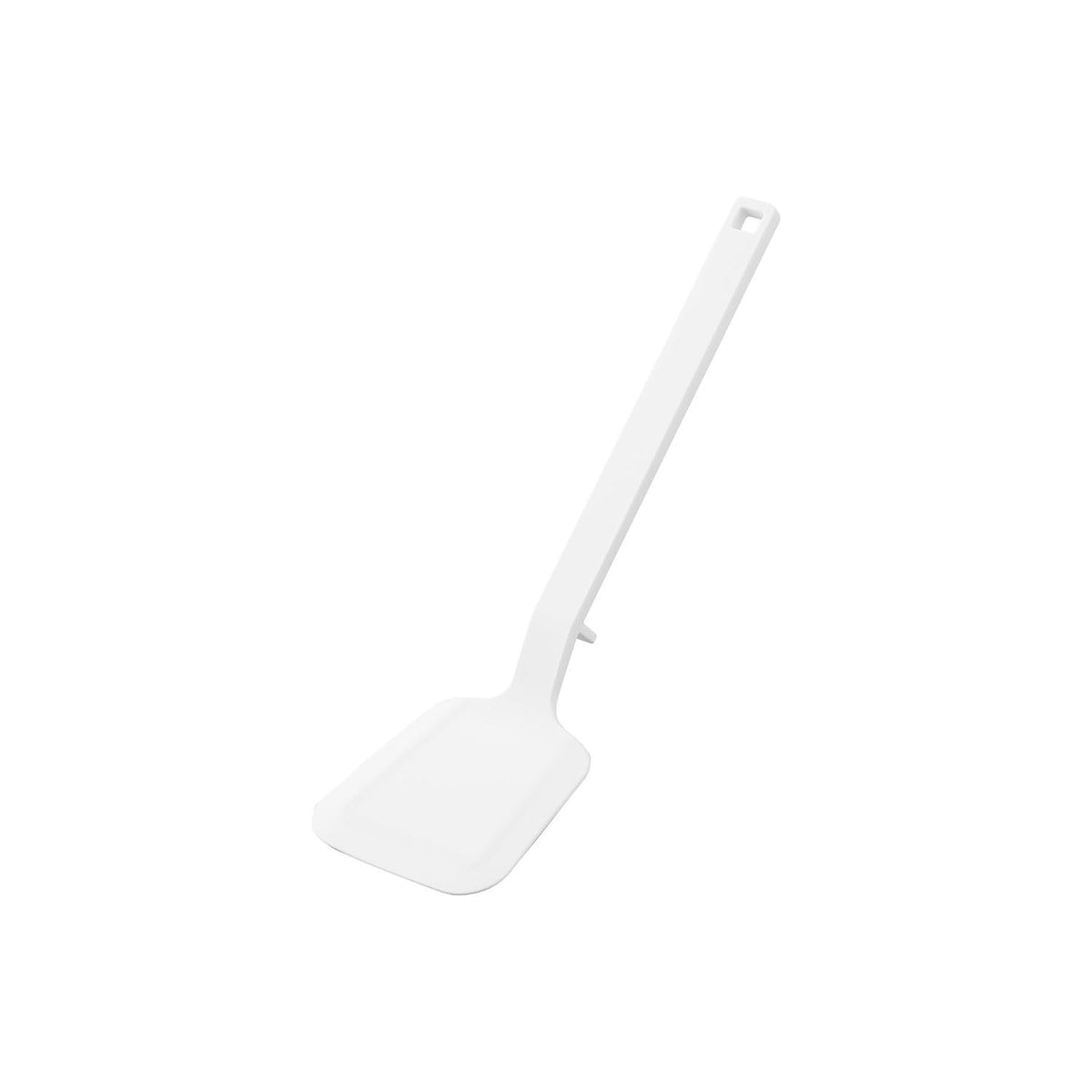 Yamazaki Tower Silicone Turner S, Compact 25 cm Silicone Turner That Flips Food Without Scratching Pans and Grips Without Slipping, Heat Safe to 220 C, Dishwasher Safe, 7 x 5 x 25 cm and 50 g, White or Black