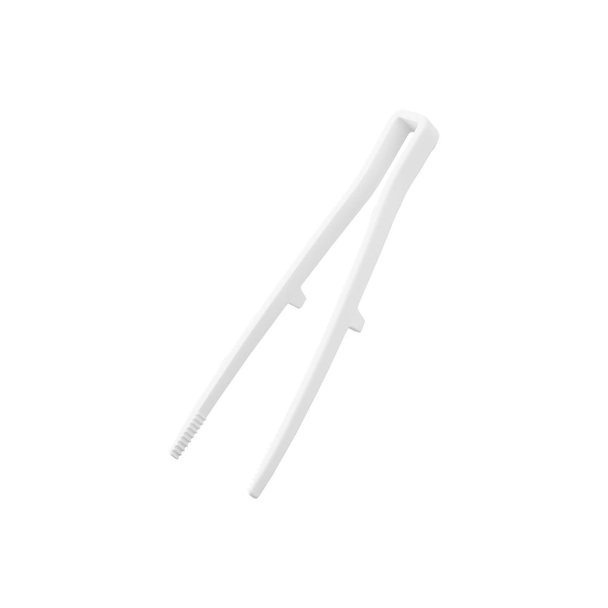 Yamazaki Tower Silicone Cooking Tongs S, Compact 20 cm Silicone Cooking Tongs With a Thick Grip That Grab and Turn Food Without Scratching Pans, Heat Safe to 220 C, Dishwasher Safe, 5.3 x 2 x 20 cm and 30 g, White or Black