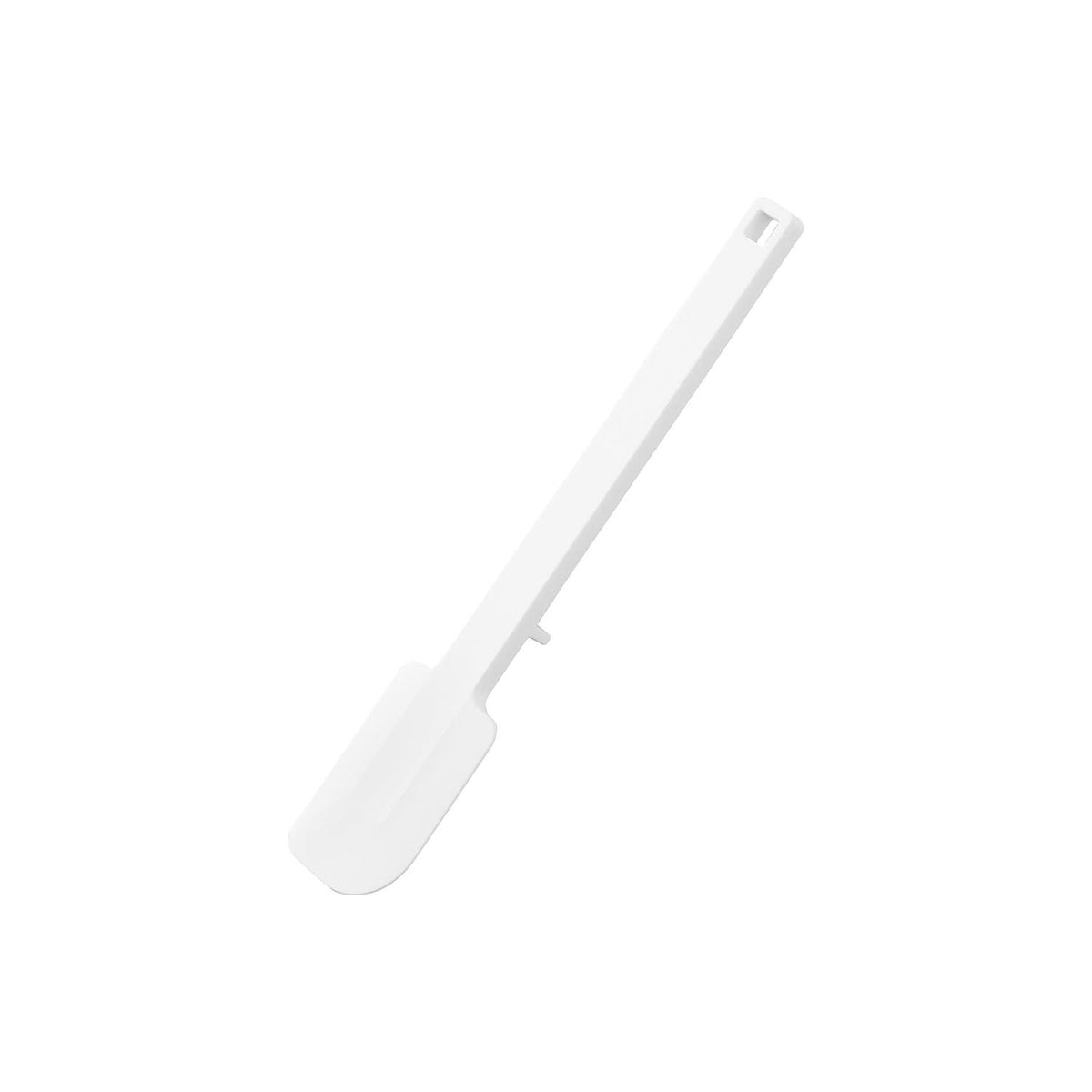 Yamazaki Tower Silicone Spatula S, Compact 21 cm Silicone Spatula That Rests With Its Tip Lifted Off the Counter and Will Not Scratch Pans, Heat Safe to 220 C, Dishwasher Safe, 4 x 1.5 x 21 cm and 35 g, White or Black