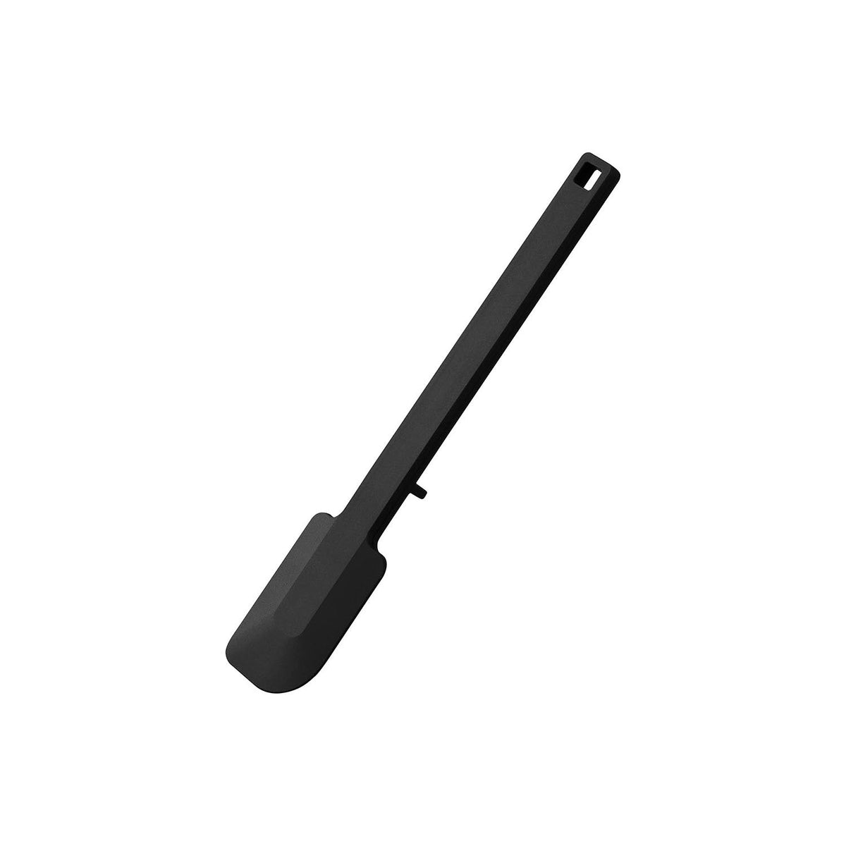 Yamazaki Tower Silicone Spatula S, Compact 21 cm Silicone Spatula That Rests With Its Tip Lifted Off the Counter and Will Not Scratch Pans, Heat Safe to 220 C, Dishwasher Safe, 4 x 1.5 x 21 cm and 35 g, White or Black