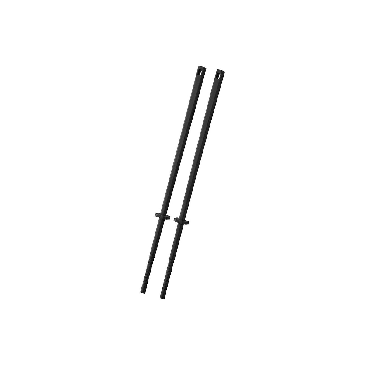 Yamazaki Tower Silicone Cooking Chopsticks S, Compact 24 cm Silicone Cooking Chopsticks With a Steel Core That Will Not Scratch Pans, Non-Slip Grip for Small Foods, Heat Safe to 220 C, Dishwasher Safe, 0.8 x 0.8 x 24 cm per stick and 35 g, White or Black
