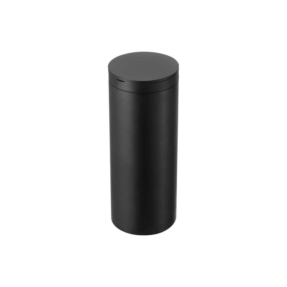 Yamazaki Tower Bottle-Shaped Wet Wipe Case, Bottle-Shaped Case for Roll-Type Refill Wet Wipes Up to 7 cm Across and 14 cm Tall, 7.4 cm Base Fits a Drink Holder or Door Pocket, Wipes Not Included, 8 x 8.2 x 17 cm and 140 g, White or Black