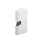 Yamazaki Tower Magnetic Plastic Bag Case, Slim Case That Holds a Boxed Plastic Bag Roll and Sticks to a Magnetic Kitchen Panel or Refrigerator, Stands Steady on Its Own Too, Holds 500 g, 9 x 10.5 x 22.6 cm and 500 g, White or Black