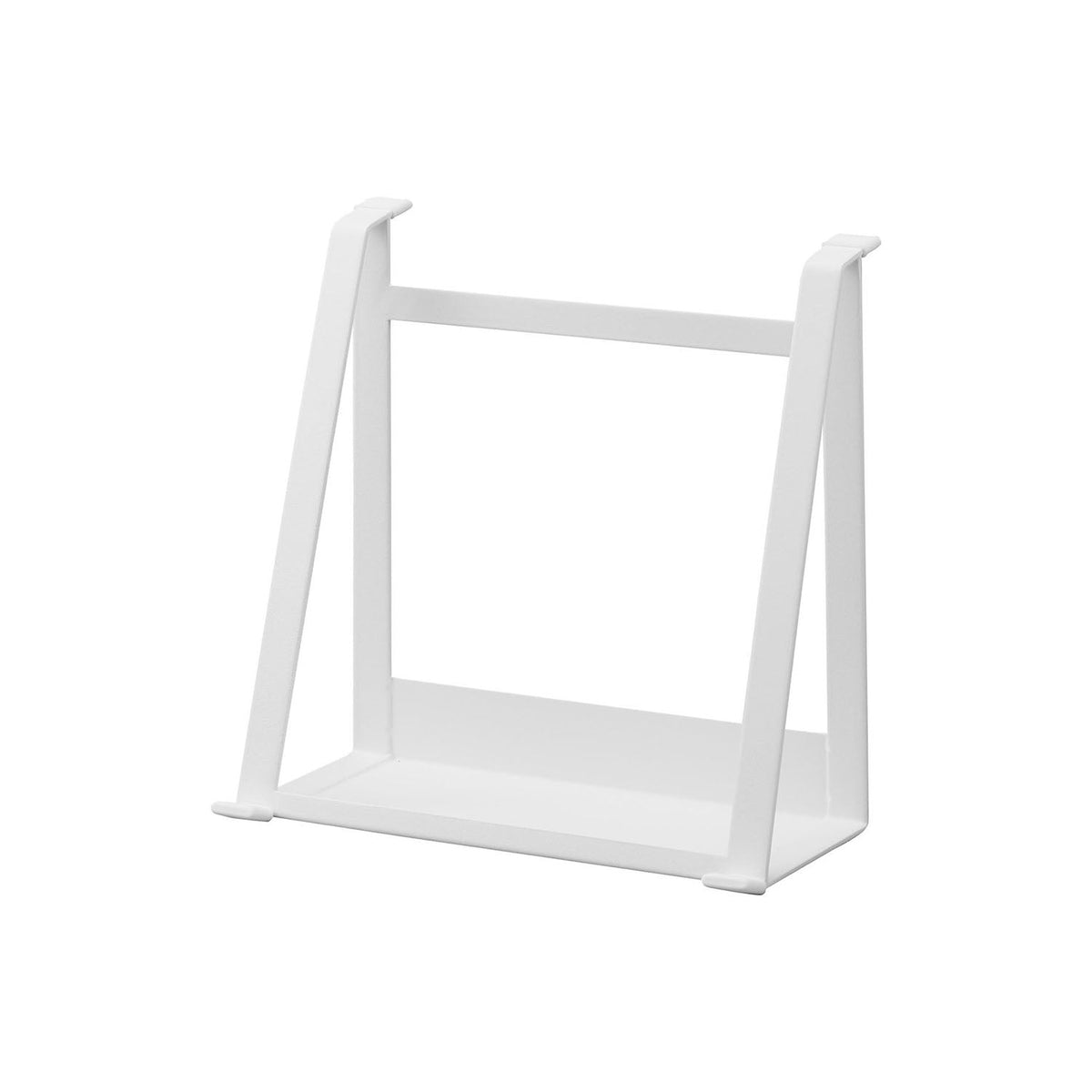 Yamazaki Tower Two-Way Laptop and Tablet Stand, Stand That Works Flat to Tilt a Laptop for Typing or Upright to Store a Laptop and Tablet Slim, Fits 11 to 17 Inch Devices Up to 1.5 cm Thick, Holds 2.5 kg, 21.3 x 26.5 x 10 cm and 600 g, White or Black