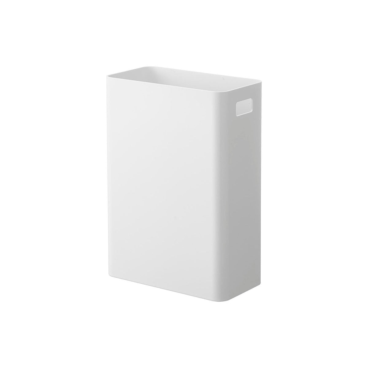 Yamazaki Tower Wall Trash Can 7 L for Plasterboard Walls, Slim 7 L Trash Can Fixed to a Plasterboard Wall With Pins That Floats Off the Floor for Easy Cleaning, Holds 2 kg, 22 x 13.2 x 30 cm and 670 g, White or Black